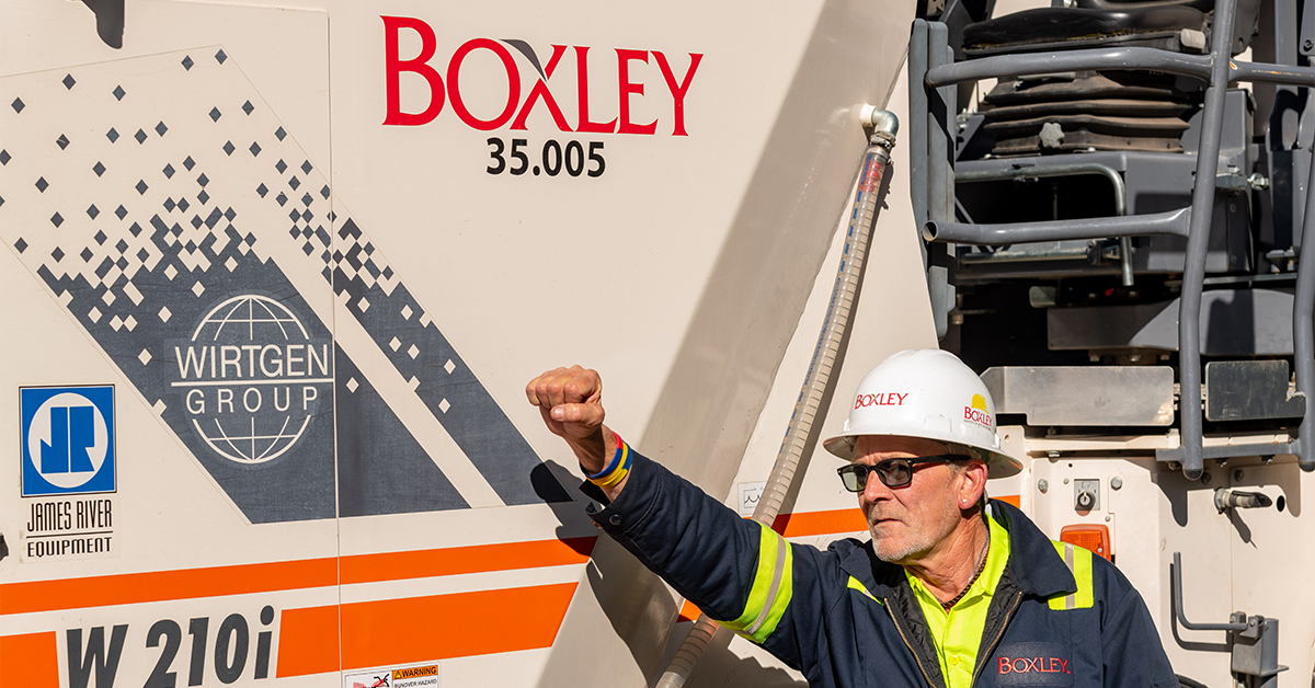 Boxley employee at work