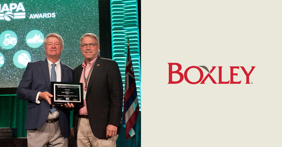 Boxley 360 Earns National Community Involvement Award