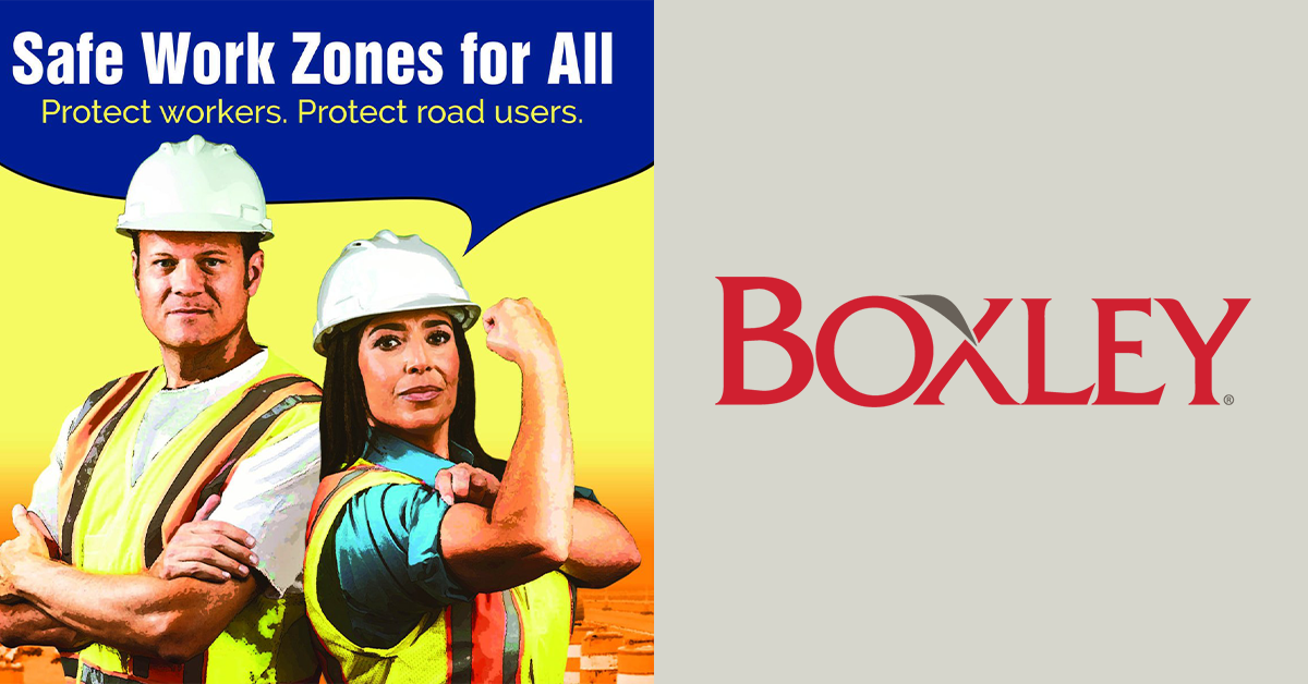 Safety graphic alongside Boxley logo