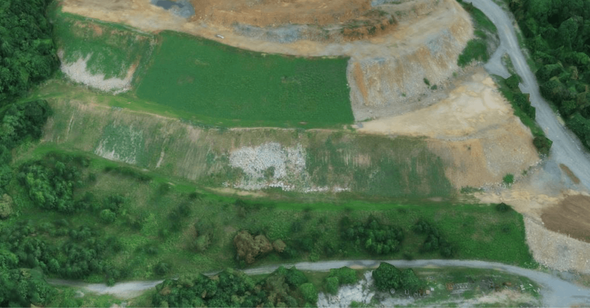 Aerial shot of Blue Ridge Reclamation