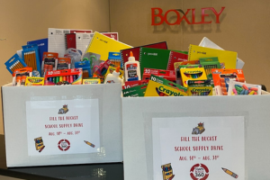 Boxley school supply charity drive