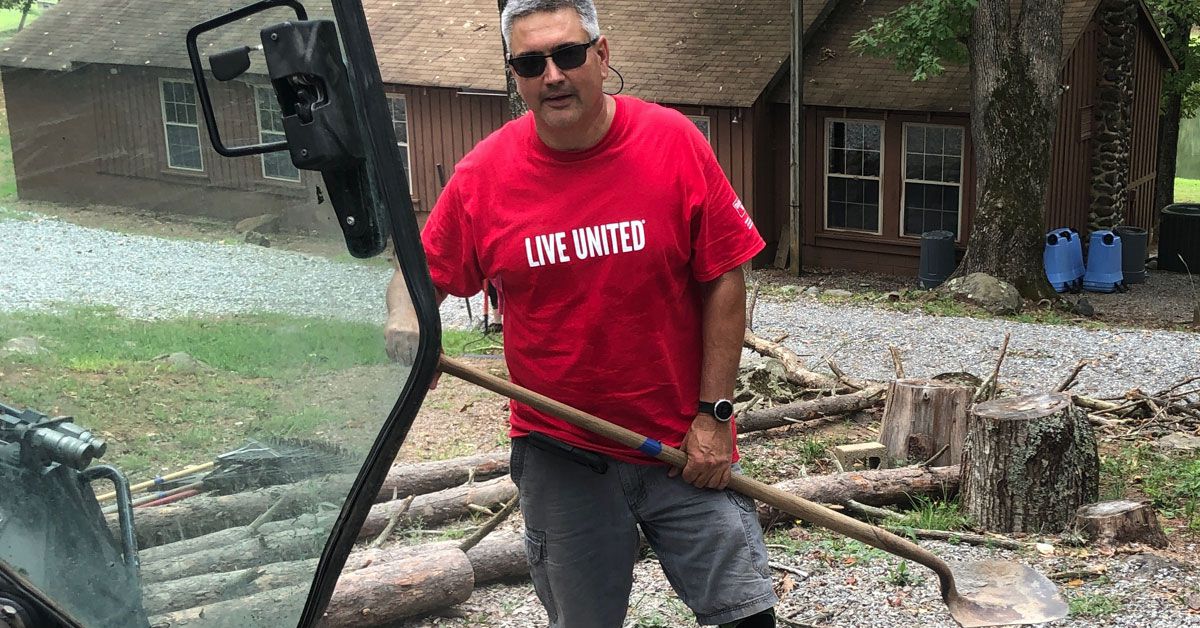 Boxley Employee Working On Renovations