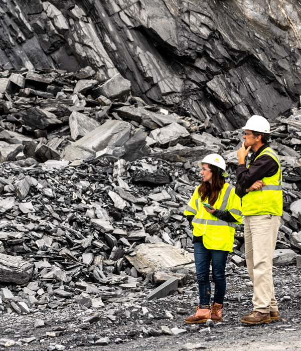 Boxley Employees Looking at Quarry